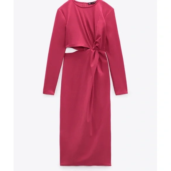 ZARA KNOTTED DRESS WITH CUT OUT 🔥 NWT - Picture 5 of 10